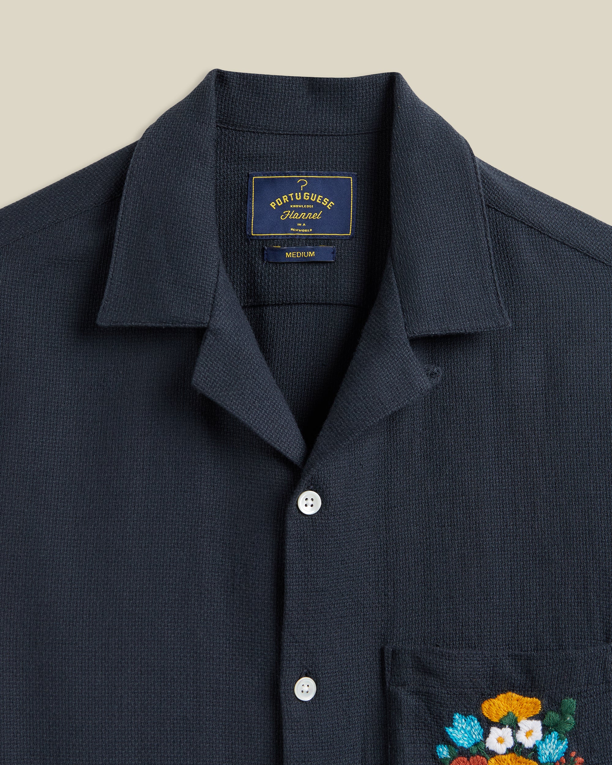 EMBROIDERY PIQUET - NAVY - Image 2